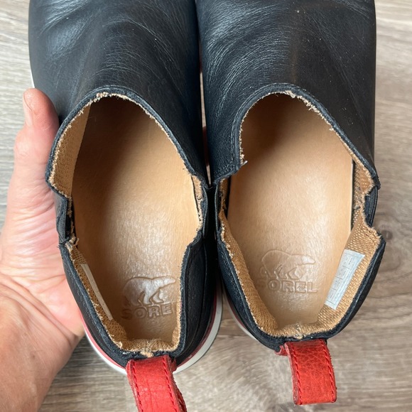 Vionic Cosmic Cece Chelsea Sneaker Boots Black Leather Womens 8.5 UK 6.5 EU 40 - Picture 8 of 9